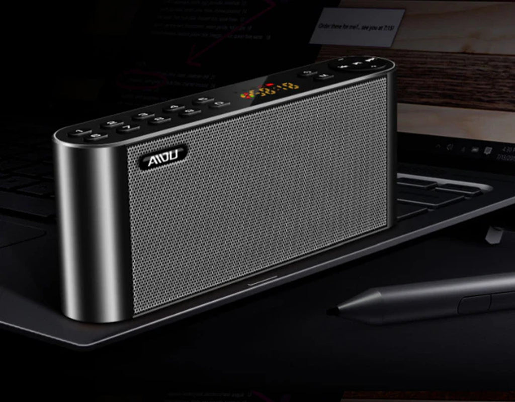 Compact Stereo Sound System Wireless Dual Channel Music Player with USB Connectivity